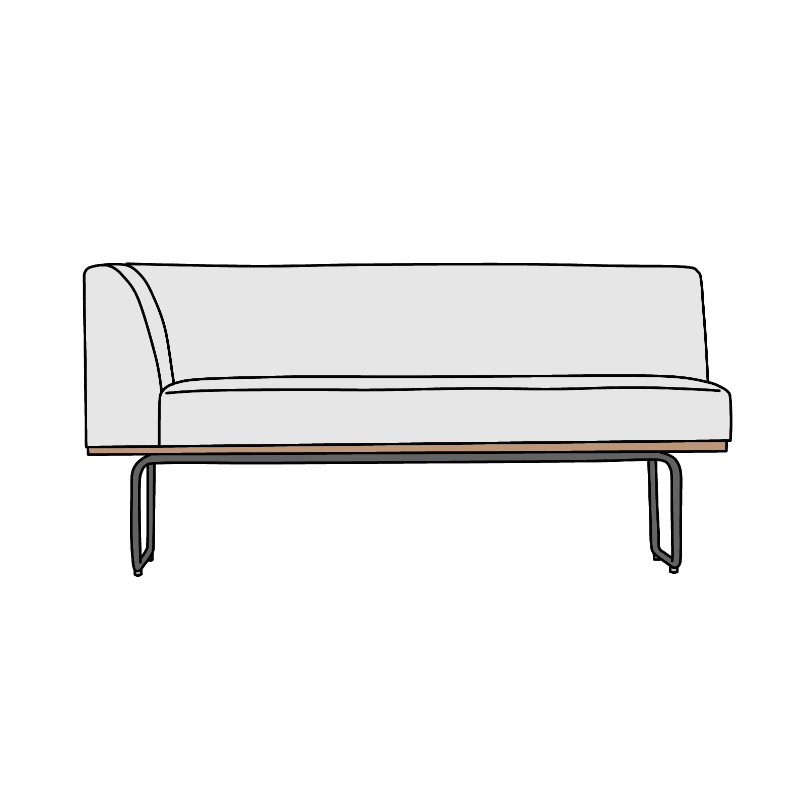 Re:ceno カウチソファー WIRY ワイリー-【トレファク摂津店 】HITACHI